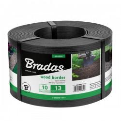 Садовый бордюр Bradas Wood Border черный 130 мм 10 м