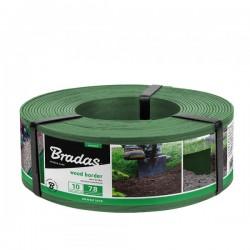 Садовый бордюр Bradas Wood Border зеленый 78 мм 10 м