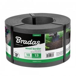 Садовый бордюр Bradas Wood Border серый 130 мм 10 м
