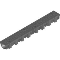 Пластиковый ливневой желоб Hauraton TOP X 119х89х1000 мм с пластиковой решеткой (MW 8/21)