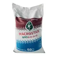 Минеральное удобрение Мacrostar NPКS 8-15-15-10 50 кг