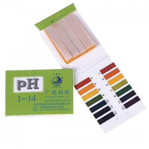 Лакмусовая бумажка для определения кислотности грунта pH 1-14 (72 шт)