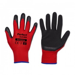 Рукавиці садові латексні Bradas PERFECT SOFT RED розмір 10 (XL)