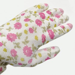Садовые перчатки с полиуретановым покрытием Bradas PURE PRETTY размер 8 (M)