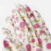 Садові рукавиці з поліуретановим покриттям Bradas PURE PRETTY розмір 8 (M)