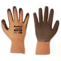 Перчатки садовые латексные Bradas PERFECT GRIP BROWN размер 8 (М)