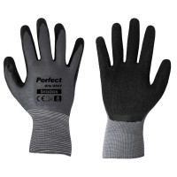 Рукавиці садові латексні Bradas PERFECT GRIP GRAY розмір 9 (L)