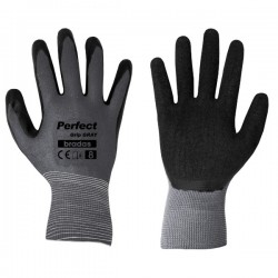 Перчатки садовые латексные Bradas PERFECT GRIP GRAY размер 10 (XL)