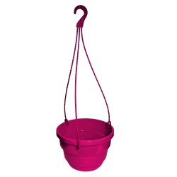 Пластиковый подвесной горшок розовый 3,7 л 23х13,5 см