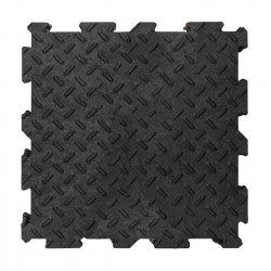 Модульное покрытие для пола MultyHome Alpha Tile черное 30х30 см