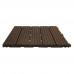 Модульное покрытие для террасы MultyHome Cosmopolitan коричневое 30х30 см