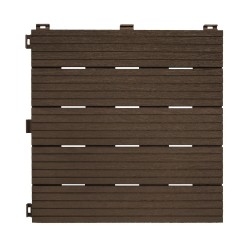 Модульное покрытие для террасы MultyHome Cosmopolitan коричневое 30х30 см