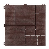 Модульне покриття для тераси MultyHome Mosaic коричневе 30х30 см