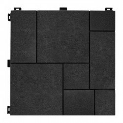 Модульное покрытие для террасы MultyHome Mosaic темно-серое 30х30 см