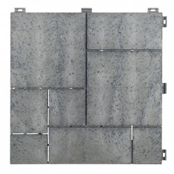 Модульное покрытие для террасы MultyHome Mosaic серое 30х30 см