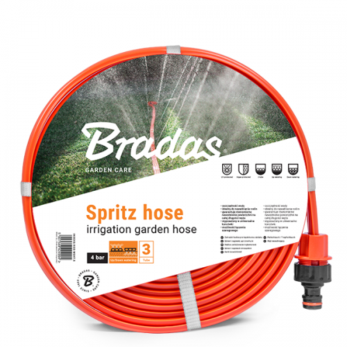 Спринклерный шланг для полива Bradas SPRITZ HOSE 15 м оранжевый (WSH15)