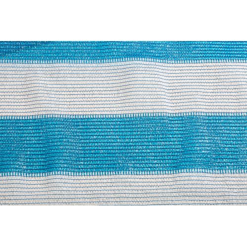 Сетка затеняющая бело-голубая KARATZIS 65% 4х50 м