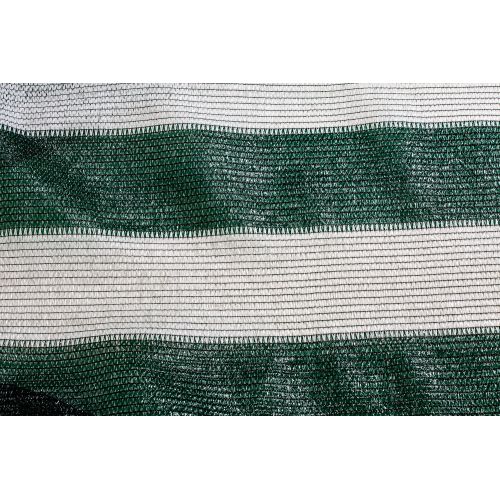 Сетка затеняющая бело-зеленая KARATZIS 65% 4х50 м