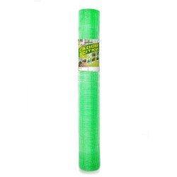 Пластиковая вольерная сетка зеленая Клевер 12х14 мм 2х100 м