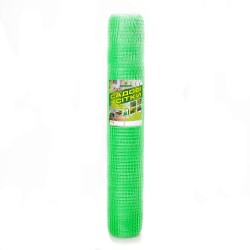 Пластиковая вольерная сетка зеленая Клевер 12х14 мм 1,5х100 м