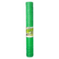 Пластиковая вольерная сетка зеленая Клевер 30x35 мм 1,5х100 м