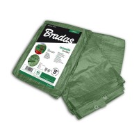 Тент тарпаулиновый усиленный Bradas GREEN 90 г/м2 3x4 м