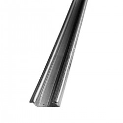Профіль зиг-заг для кріплення тепличної плівки 0,7 мм 2,5 м (без пружини)